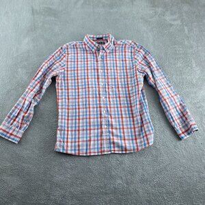 Hawker Rye Mens Slim Fit Long Sleeve Button-Down Shirt L Short 100% Cotton 2090